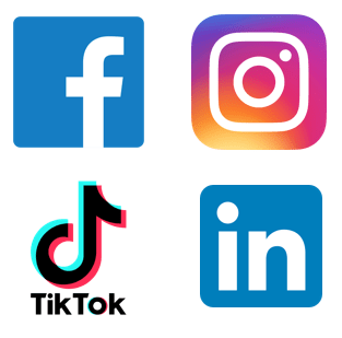 4 logos formation réseaux sociaux auteurs
