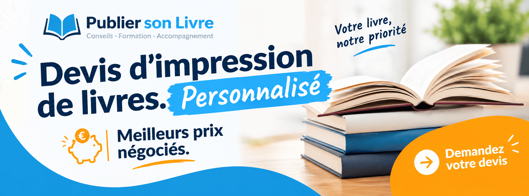 Devis personnalisé impression de livres
